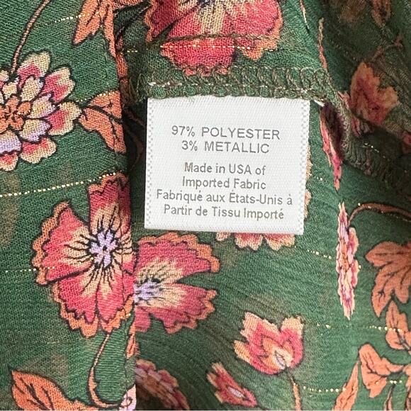 MISA Los Angeles Clio Top in Green Evergreen Bloom - Picture 8 of 10